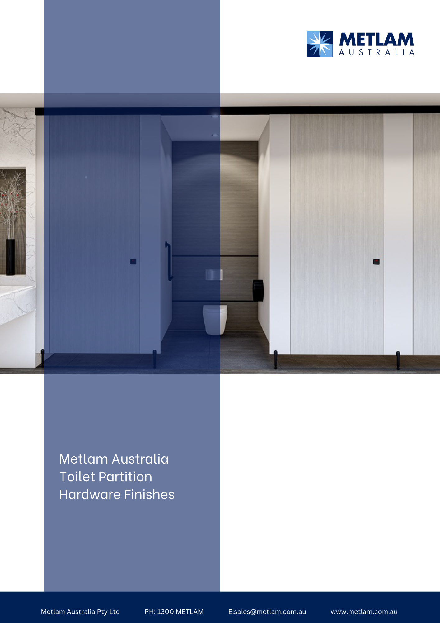 Metlam Australia Toilet Partition Hardware Finishes