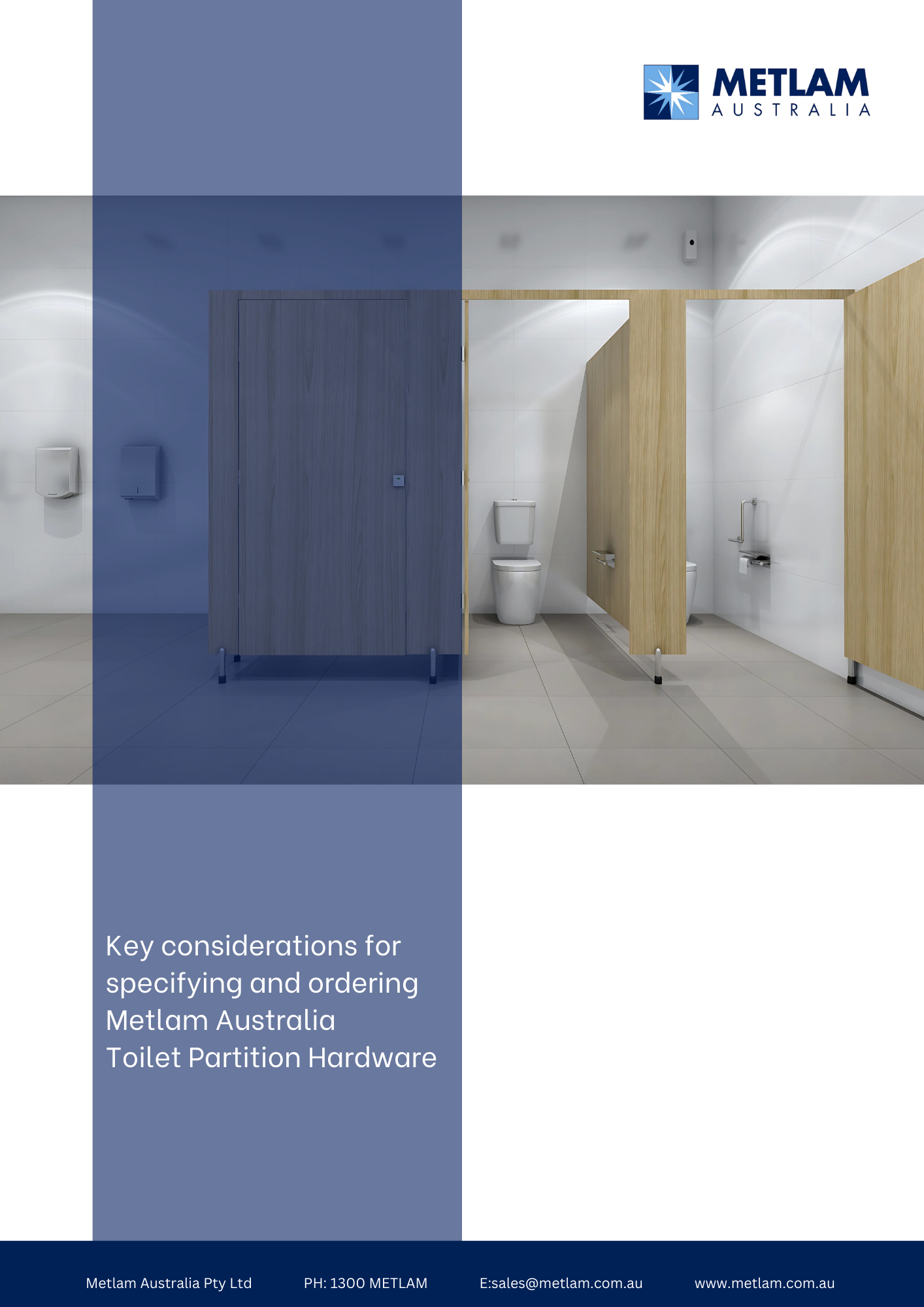 Key considerations for specifying and ordering Metlam Australia Toilet Partition Hardware