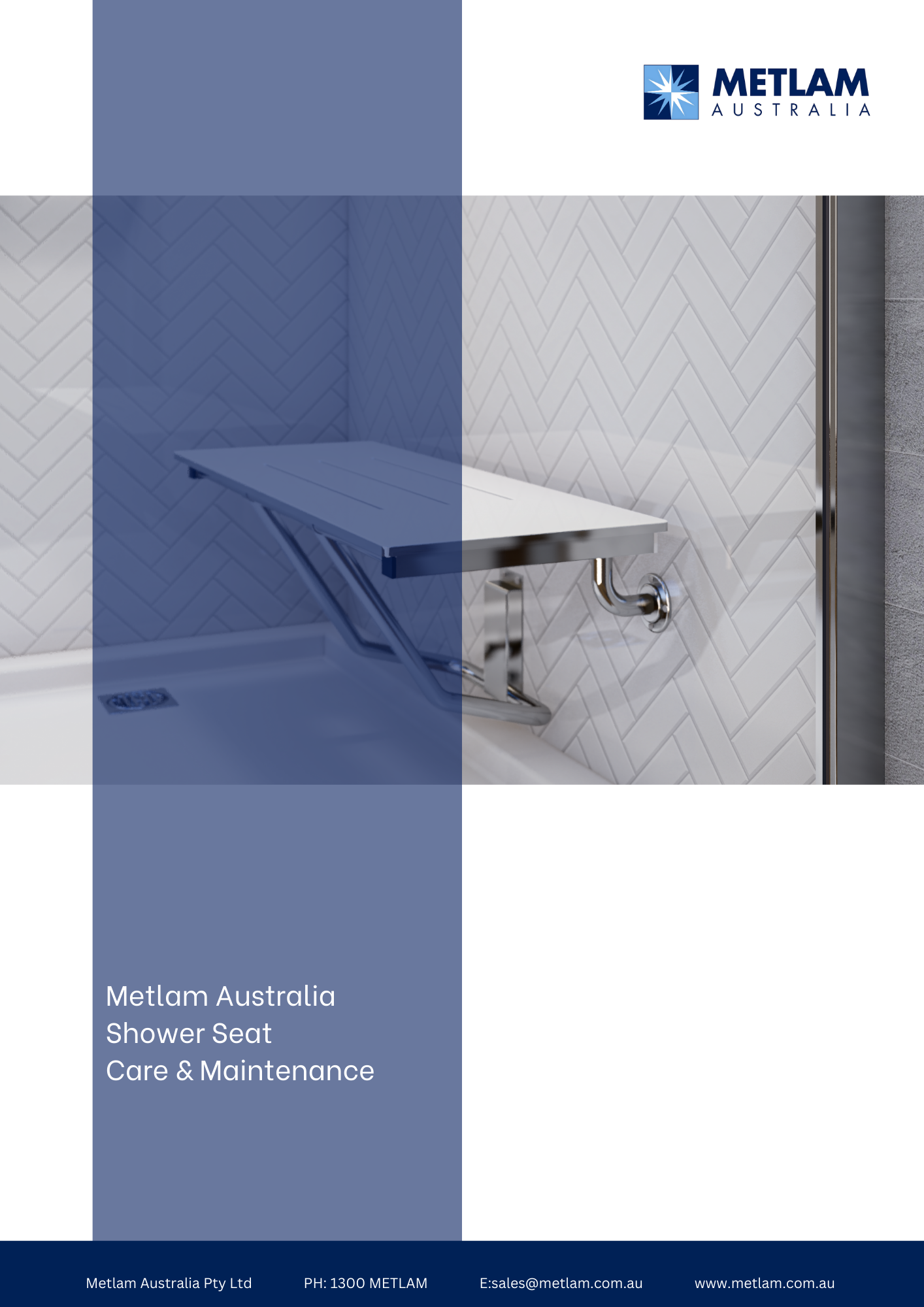 Metlam Australia Shower Seat Care and Maintenance Guide